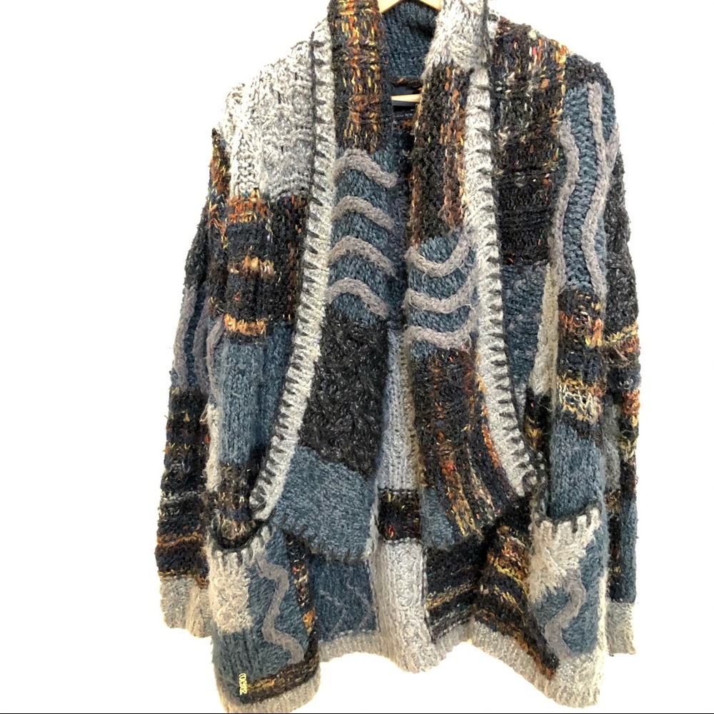 Anthropologie CINE Cardigan M  Open Chunky Knit